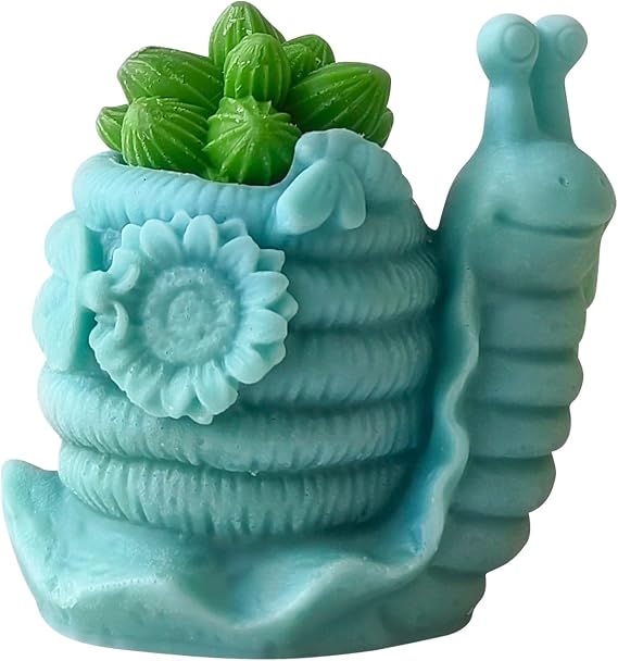 3D Animal & Snail Silicone Molds - Resin Casting for Candle Making & Home Decor