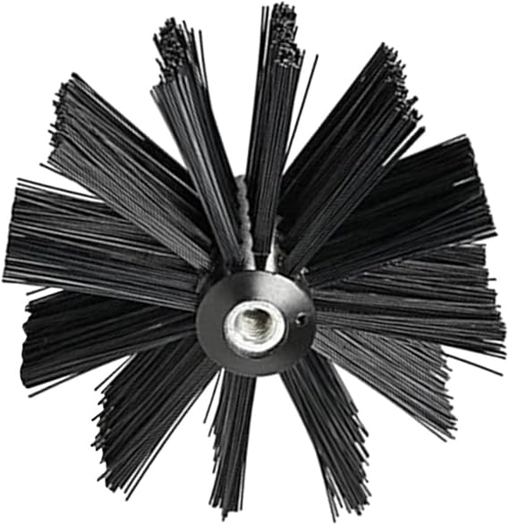 Lurrose Chimney Cleaning Brush with Dense Bristles Plastic Fireplace Flue Sweeper for Soot and Creosote Removal Chimney Tools for Hearth Stove and Dryer Pipe Cleaning
