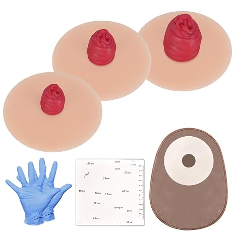 Sticky Ileostomy Simulators, Stoma Training Model Set