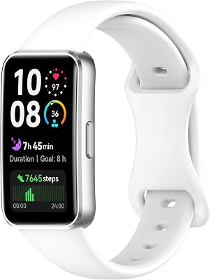 Compatible with Huawei Band 10 9 8 Strap, Soft Silicone Replacement Sport Breathable Wrist Strap for Huawei Band 1010 NFC99NFC88NFC