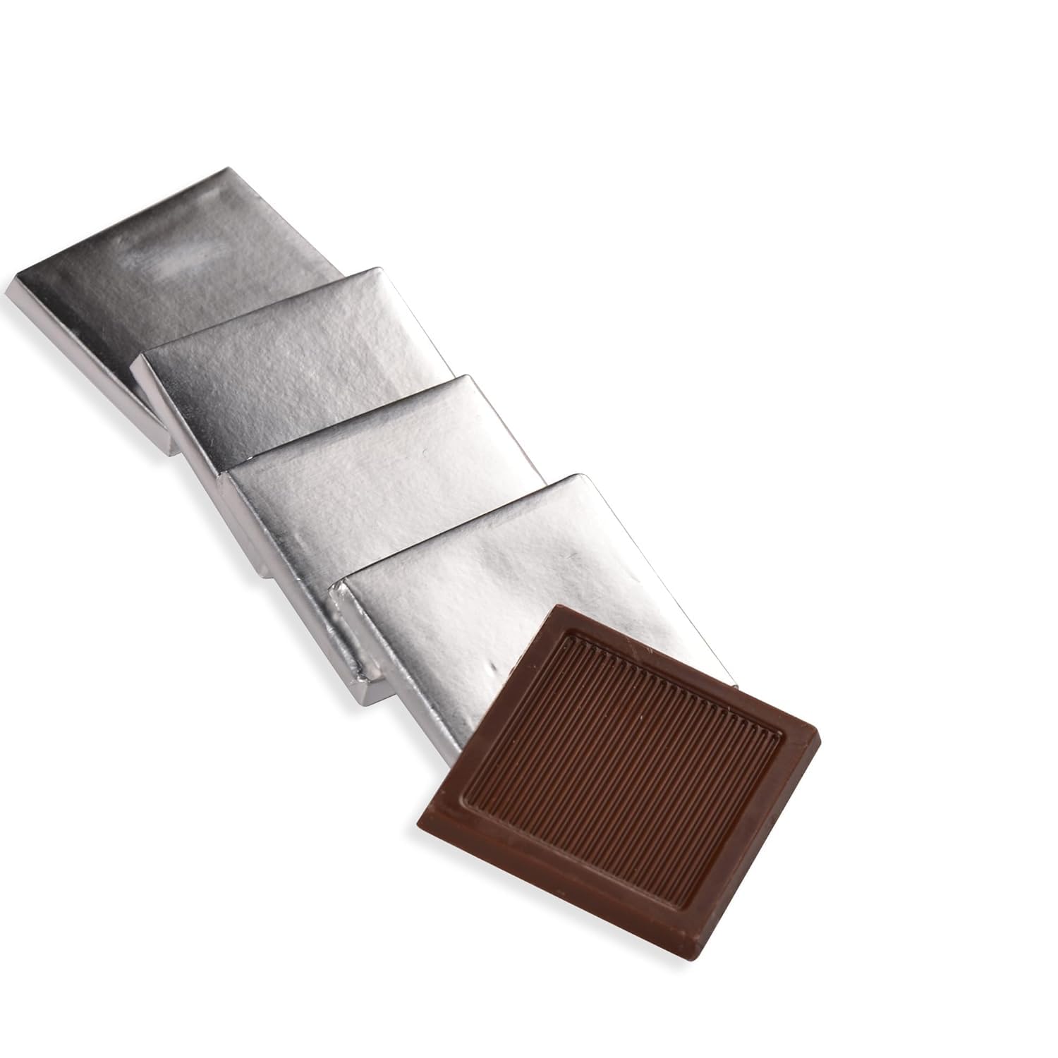 145 pieces Neapolitan dark chocolate (dark chocolate - silver foil) 1 kg chocolate bar chocolate gift (helal)