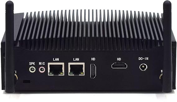 WEIDIAN Mini Fanless Industrial PC 8GB RAM 256GB SSD Core i5 8350U Win11 Pro Mini Desktop Computer with 4K 2*HD, 2*RS232 COM, 2*Gigabit Ethernet, 8*USB VESA Office Small PC Auto Power On Wake on LAN