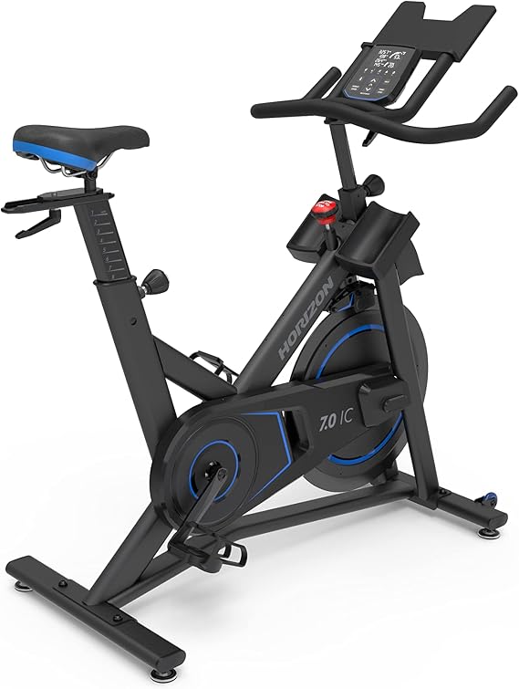 Horizon Fitness 7.0 IC Indoor Cycle Bike, Fitness & Cardio, Magnetic Resistance Cycling Bike with Bluetooth, Multi-Position Grips, 300lb Weight Capacity