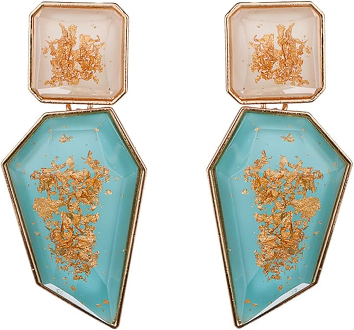 Acrylic Dangle Earrings for Women Statement Geometric Earrings Drop Earrings