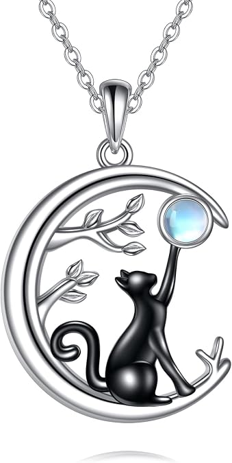 YAFEINI Animal Necklace S925 Sterling Silver Cat/Penguin/Pig/Duck/Elephant/Peacock/Capybara/Horse Pendant Necklace Animal Jewelry Gifts for Women Mom Wife