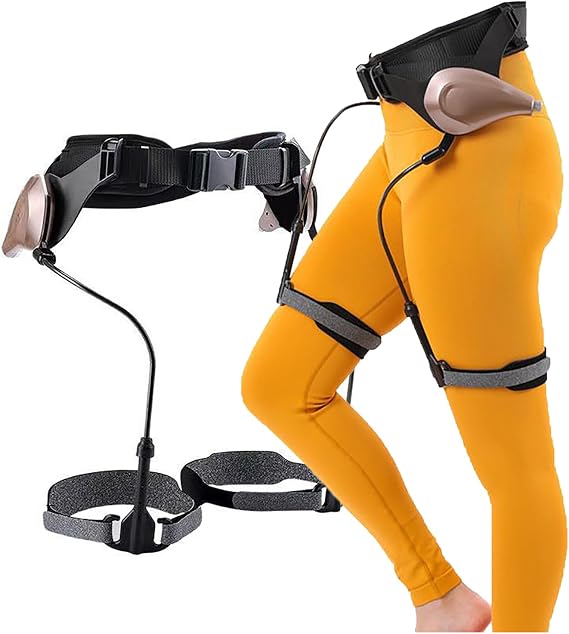Walking Aid, Wearable Bionic Exoskeleton Power Aid, Weak/Medium/Strong Rehabilitation Walker Assisted Walking, for Assist Leg Lifts/Climbing Left leg