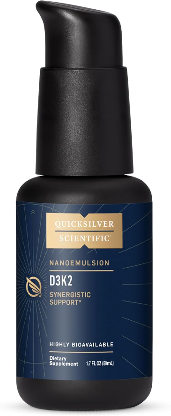 Quicksilver Scientific Nanoemulsified D3K2, 1.7oz / 50ml