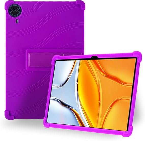 Case for Callsky-Pro/Callsky Ctab 14 / Teclast T70 14inch Android 14 Tablet,Adjustable Bracket,Soft Silicone Protective Cover with Adjustable Stand, Lightweight and Kid-Friendly(Purple)