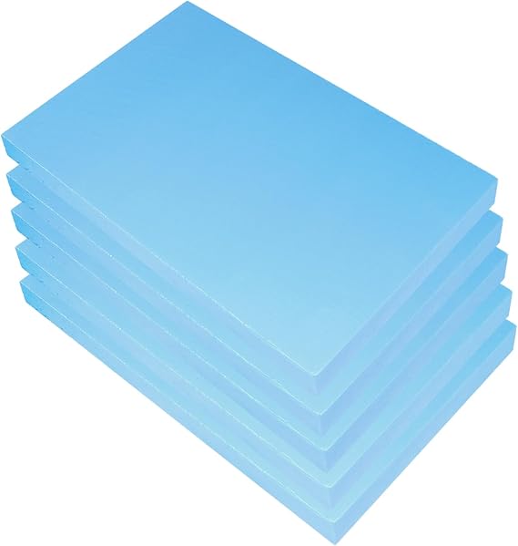 5 Pack Polystyrene Foam Boards for Crafts, High Density 20mm Thick Rectangle Foamboard for DIY Crafts, Modelling & Sculpture, Craft Foam Sheets,30x20x2cm
