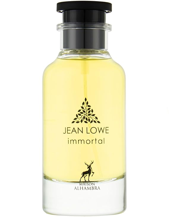 Jean Lowe Immortel by Maison Alhambra for Men - 3.4 oz EDP Spray | Citrus, Aromatic, Aquatic, Amber Long-Lasting Fragrance for Men, 3.4 Ounce / 100 ml