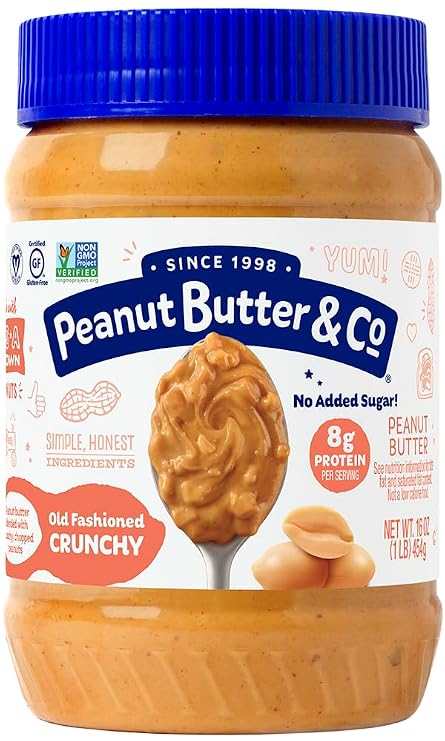 Peanut Butter & Co. Old Fashioned Crunchy Peanut Butter, 16 oz (1 Pack)
