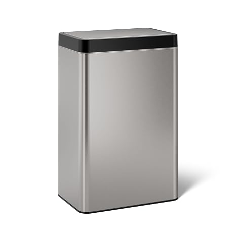 Kohler 23825-ST 13-Gallon Touchless Stainless Steel Trash Can, Hands-Free Motion Sensor Lid, Durable, Fingerprint-Resistant, Easy to Clean, K-23825-ST