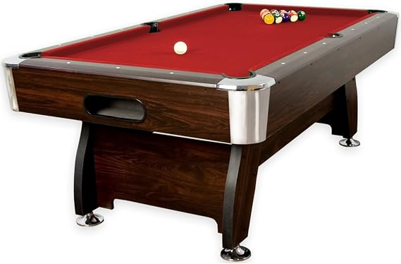 GAMES PLANET 7 ft Premium Billiard Table + Accessories 9 Colour Variations 214 x 122 x 82 cm (L x W x H)