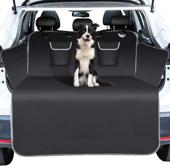 Nobleza Car Boot Protector for Dogs - Nonslip Waterproof Liner With Side & Bumper Protection, Universal Antifouling Durable Seat Cargo Cover for Cars, Trucks and SUVs