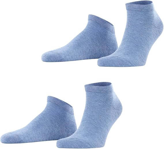 FALKE Men's Happy 2-Pack Sneaker Socks, Breathable, Cotton, Lightweight, 2 Pairs