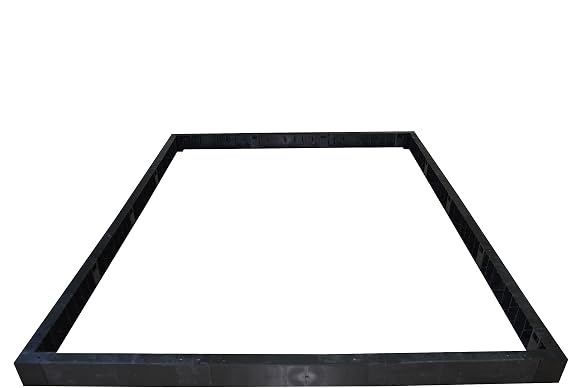 Palram - Canopia EcoGrow Greenhouse 6' x 12' Resin Base Kit, Black | Heavy Duty UV Protected Resin Frame, Added Height and Stability, Greenhouse Accessory