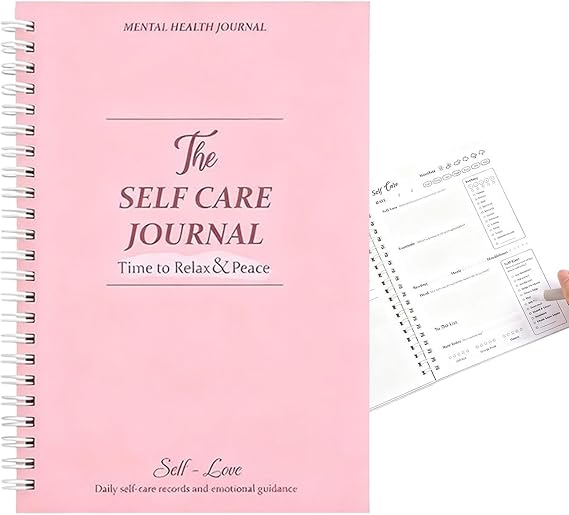 Self Care Journal for Women Mood Tracking Motivational