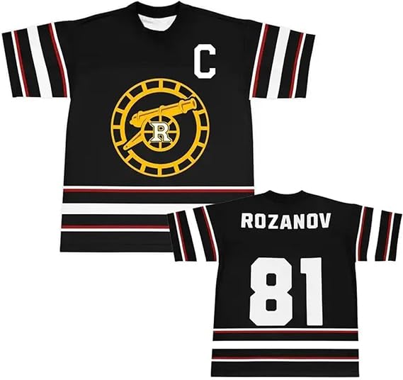 Heated Rivalry Jersey - Rozanov 81 Shane Hollander Short Sleeve Sports Shirts Men | Breathable Premium Modal Cotton Hockey Tee | Mens Sports T Shirt Novelty Gift for Fans Multicolor