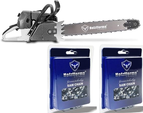 Holzfforma G660PRO Chainsaw Power Head Normal Handle Bar With 52inch Guide Bar Standard Ripping and Skip Chain 3/8 .063 156DL Combo For MS660