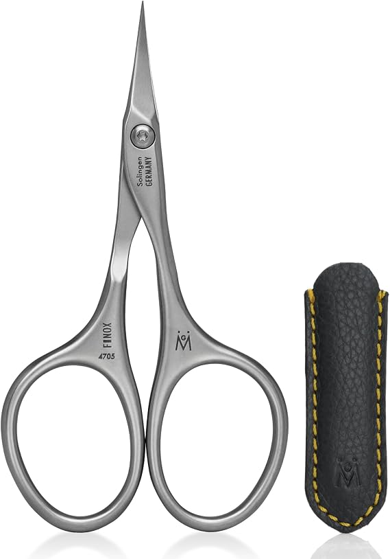 GERMANIKURE Tower Point Cuticle Scissors, Solingen Germany, Leather Case