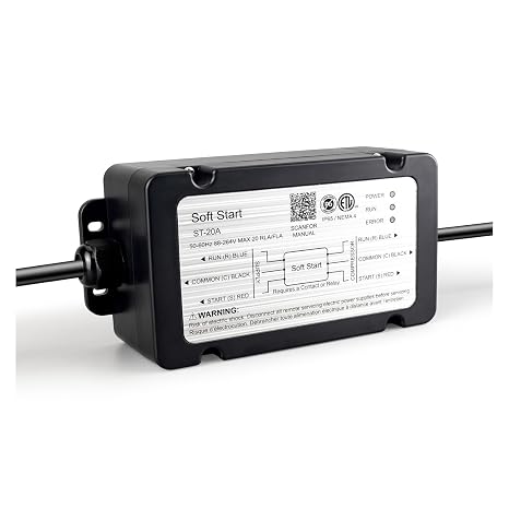 RV AC Soft Start Kit, Supports air Conditioning Systems up to 3.5 tons, Compatible with 110-240V Voltage, Suitable for Battery-Saving Soft Start Systems in RVs, Vans, or Camping Vehicles.