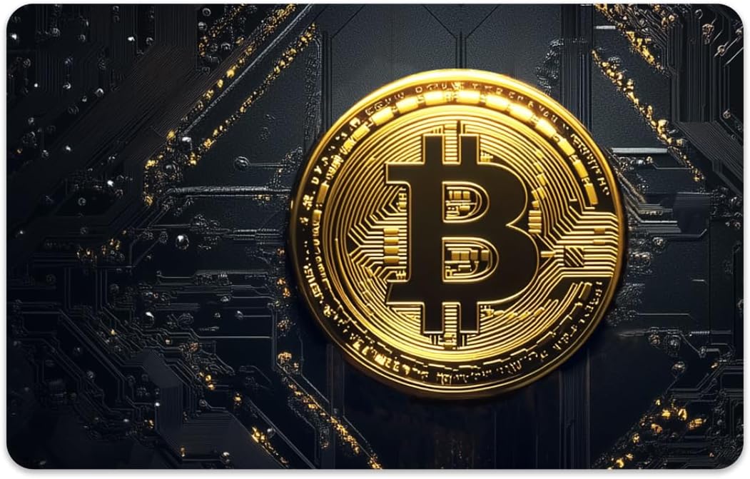 Peacoblue Bank Card Sticker Bitcoin Credit Debit Card Custom Skin Cover Protector, 4 Styles Scratch-Proof Attractive Decal for Most Popular EBT Transportation Key Card