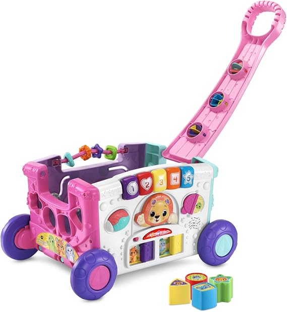 VTech Sort and Discover Activity Wagon for Toddlers, Pink