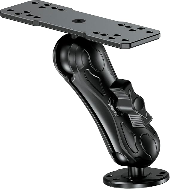 VAZESWIN 1.5" Ball Aluminum Alloy Fish Finder Mount with 5.7" Medium Arm