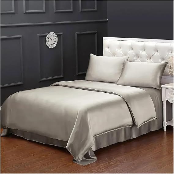 Silk Duvet Cover 100 Mulberry Natural Seamless Luxury Queen King Home Textile,Bed