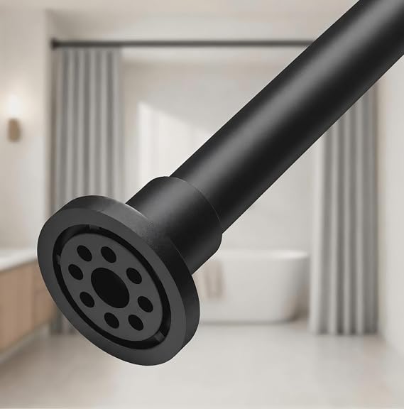 ALLZONE Tension Shower Curtain Rod with Strong Spring, 28-42 In.