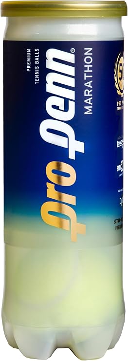 Pro Penn Marathon XD High Altitude Tennis Balls - Extra Duty Felt Pressurized Tennis Balls - 1 Can, 3 Balls