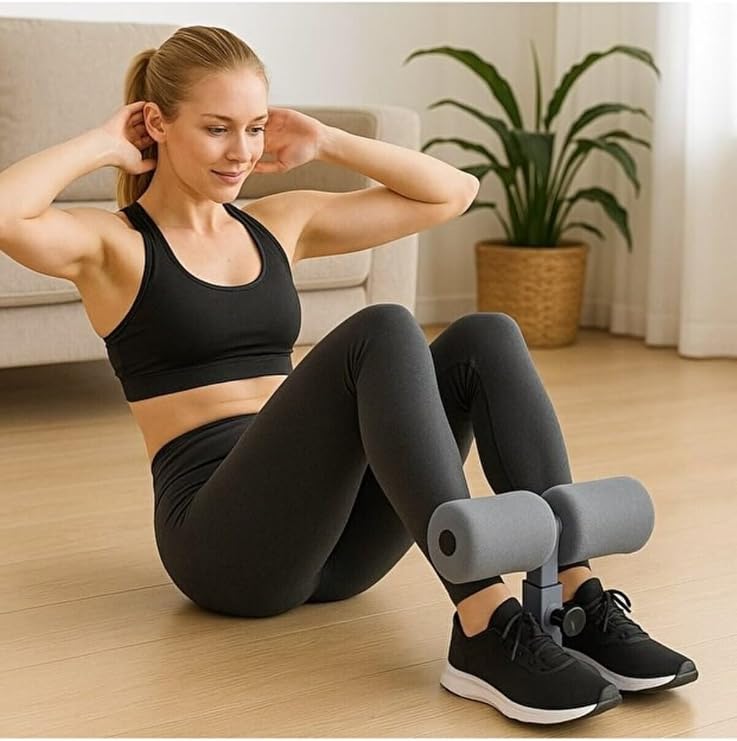 Vantuzlu Mekik Aleti, Karın Kası Çalıştırma, Evde Spor Egzersiz Ekipmanı, Siyah
