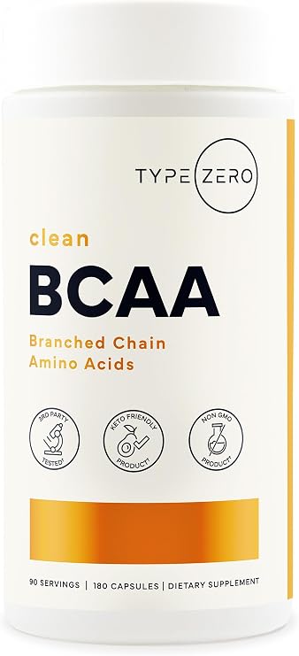 Type Zero BCAA (1000mg) 180 Capsules, 90 Servings
