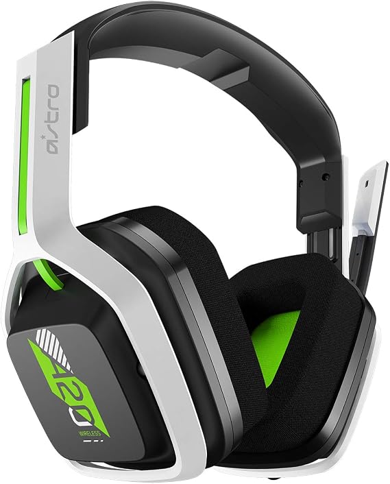 ASTRO Gaming Logitech G A20 Gen 2 Wireless Headset Xbox - White/Green | Compatible with Series X | S, One