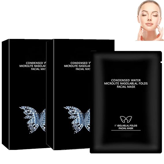 Hyaluronic Acid Microcrystalline Lifting Decree Patch, Instant Beauty Face Nutrition Wrinkle Removal Lift Sticker, Instant Beauty Nasolabial Folds Anti-Wrinkle Mask Anti Aging Stickers Face (2Box)