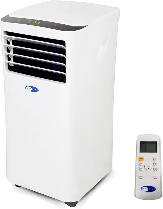 Whynter Portable Air Conditioner, 10,000 BTU, Dehumidifier Fan, ARC-102CS | Built In Dehumidifier with Auto Drain, Cool, Dehumidify and Fan Modes, Cools and Dehumidifies Rooms with Easy Setup