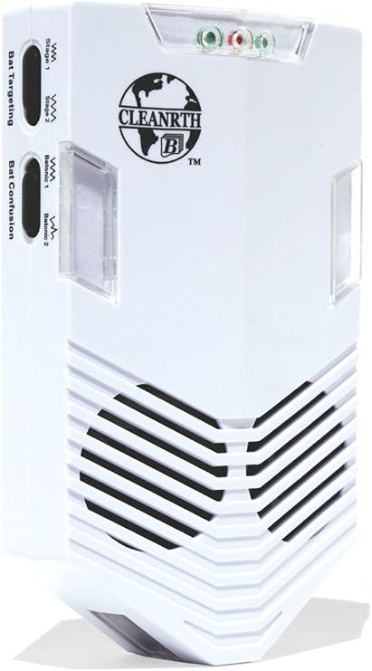 Cleanrth CB006 Advanced Ultrasonic Bat Repelling System | Features Batonic Technology, indoor/outdoor defender for homes, attics & barns
