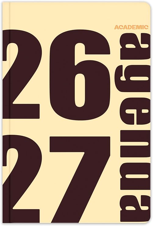 Matt Notebook 2026-2027 B5 Akademik Ajanda 17x24 cm - 17 Aylık Sarı