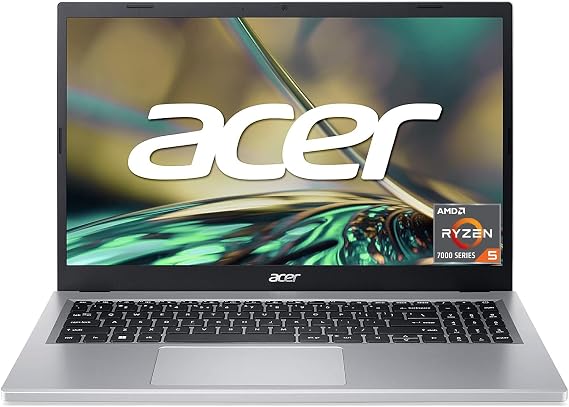 Acer Aspire 3 (A315-24P-R9JA) Laptop 15.6 FHD Display AMD Ryzen 5 7520U 16GB RAM 512GB SSD AMD Radeon Graphics Windows 11 QWERTZ Keyboard Silver