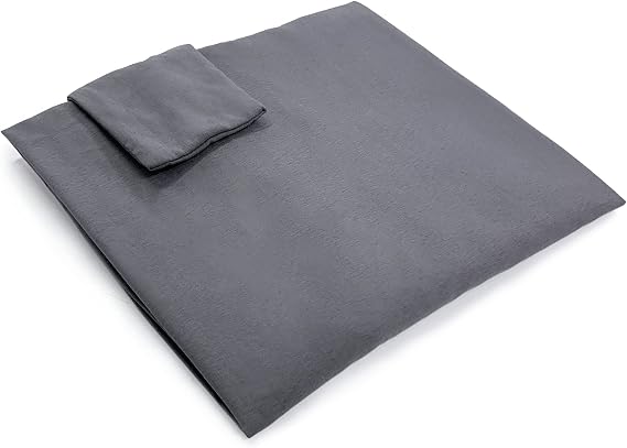 Vekkia Queen Size Bed Wedge Pillow Replacement Cover(Gray 60"x10"x6")