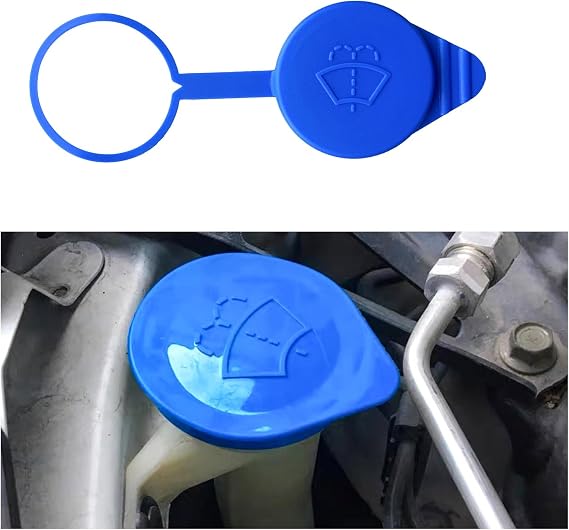 Augeny Windshield Washer Fluid Cap Wiper Reservoir Tank Cap, OEM KT1Z17632A and CP9Z-17A605-A, Fluid Reservoir Tank Bottle Cap Replacement for 2012-2018 Focus