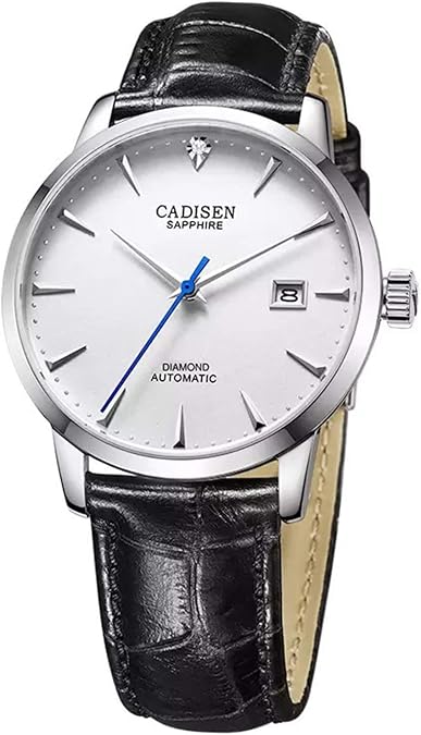 C8097, 40mm, White, Miyota 9015, Diamond, Display Back, Sapphire, BNIB