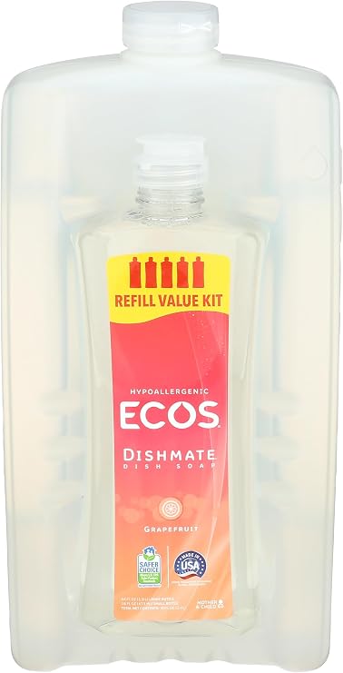ECOS Hypoallergenic Dishmate, 1 Count, 80 oz Bottles by Earth Friendly Products