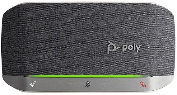 POLY - Sync 20+ USB-A Personal Bluetooth Smart Speakerphone (Plantronics) - Connect to Smartphones via Bluetooth-PC/Mac via - BT600 Dongle -Works with Teams (Certified), Zoom & More,Black