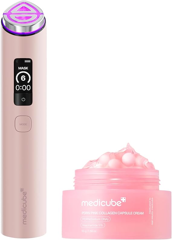 medicube PDRN 2X Glow Duo: PDRN Capsule Cream and Booster Pro X2 Pink