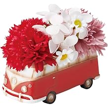 (Green House) Greenhouse Classic Wagon Soap Flower Red 5246-RD