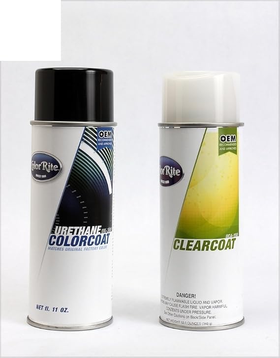 Aerosol for Chevrolet Geo Automotive Touch-up Paint - White 11U/9296 26U - All-Inclusive Package