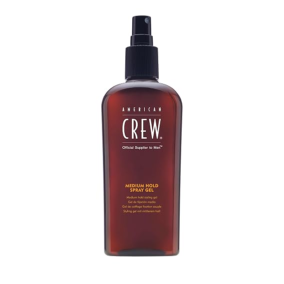 American Crew Men's Spray Gel, Medium Hold & Natural Finish, 8.4 fl oz