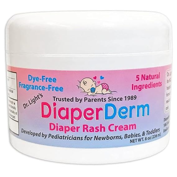 Baby Diaper Rash Cream Pediatrician Formulated with 5 Ingredients for Gentle, Happy, and Rash-Free Skin Care, 8 oz
