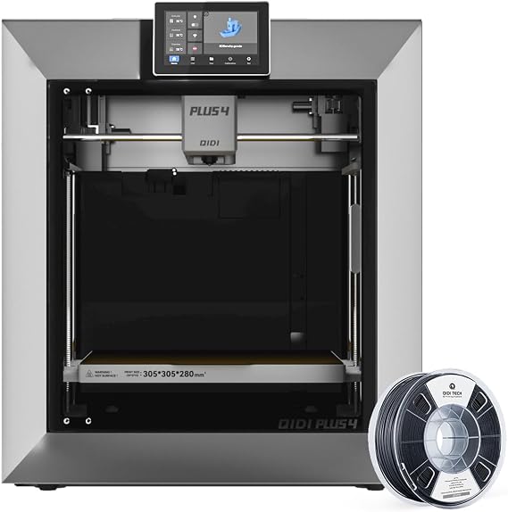 QIDI PLUS4 3D Printer Bundle with QIDI PAHT-CF Filament Black